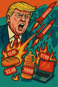 Trump desata la guerra económica mundial. Estados Unidos ha vuelto a tirar de su juguete favorito: los aranceles.